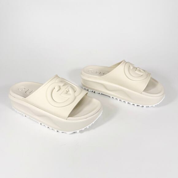 Gucci Interlocking G Platform Slide Sandal - Women’s 11 - Picture 3 of 8